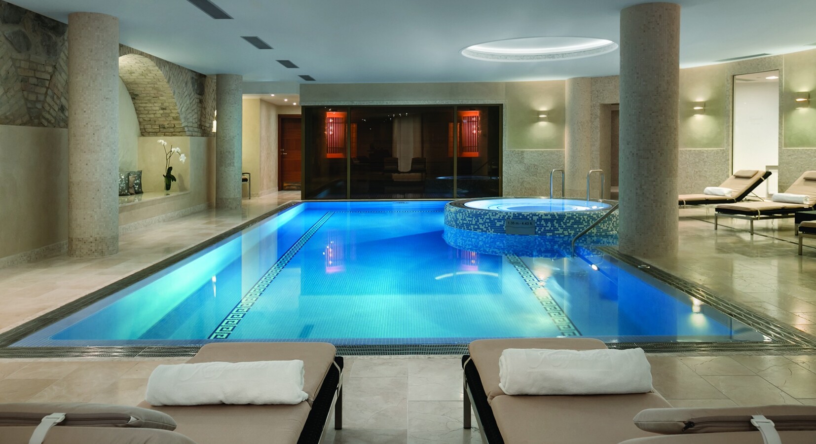 Spa with indoor pool