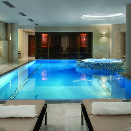 Spa with indoor pool