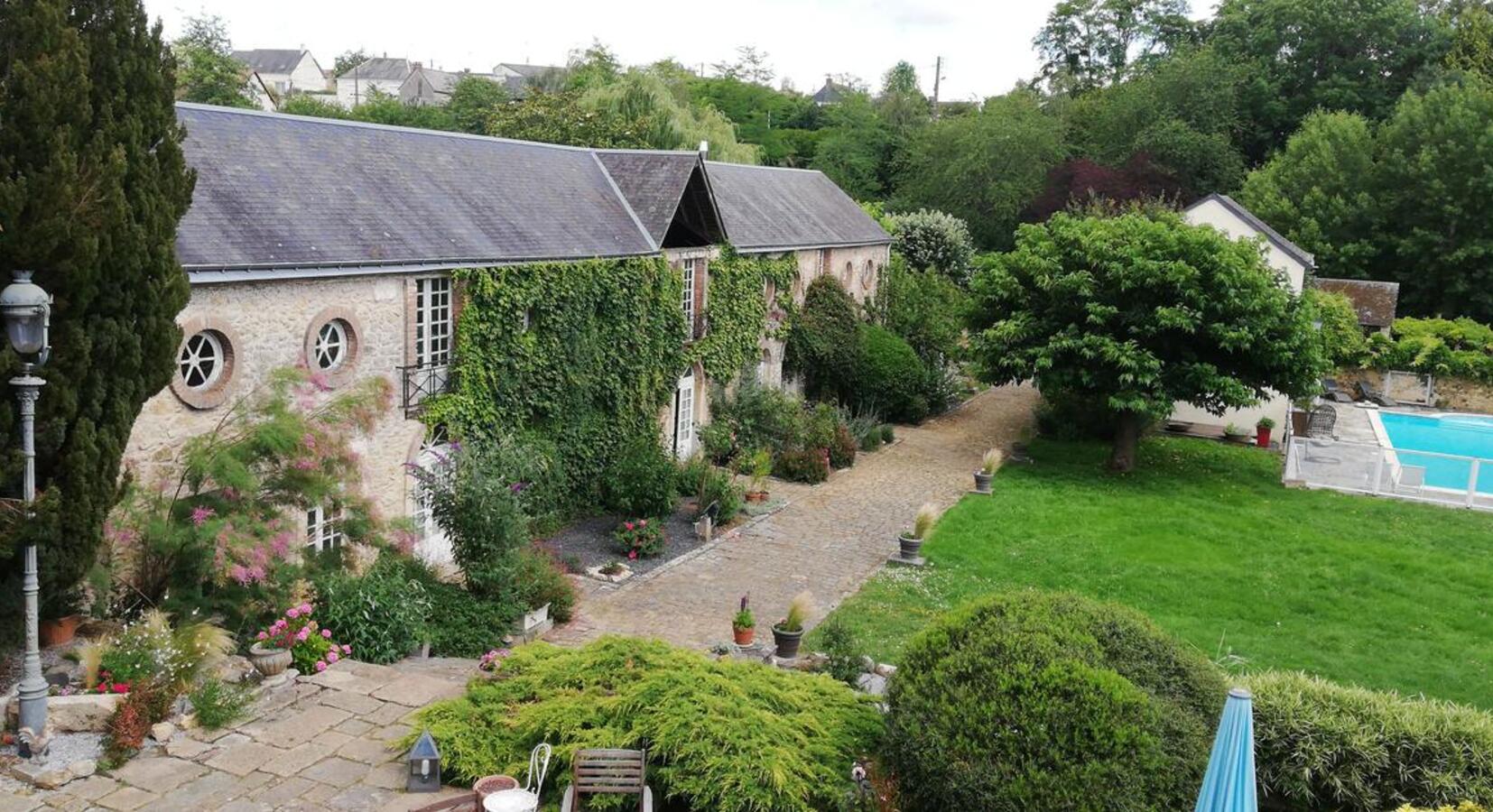 Garden and pool