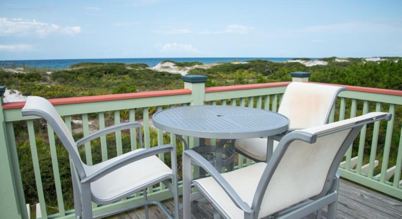 Balcony view of the dunes