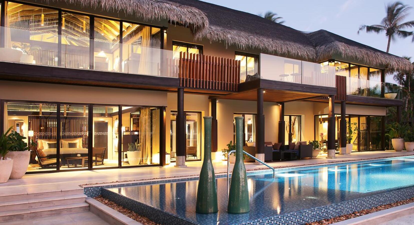 Beachside villa with private pool