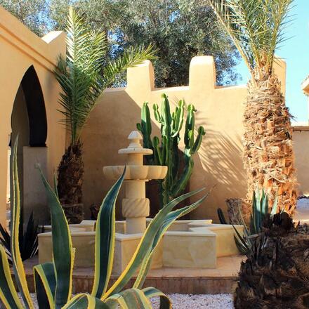 Riad courtyard detail