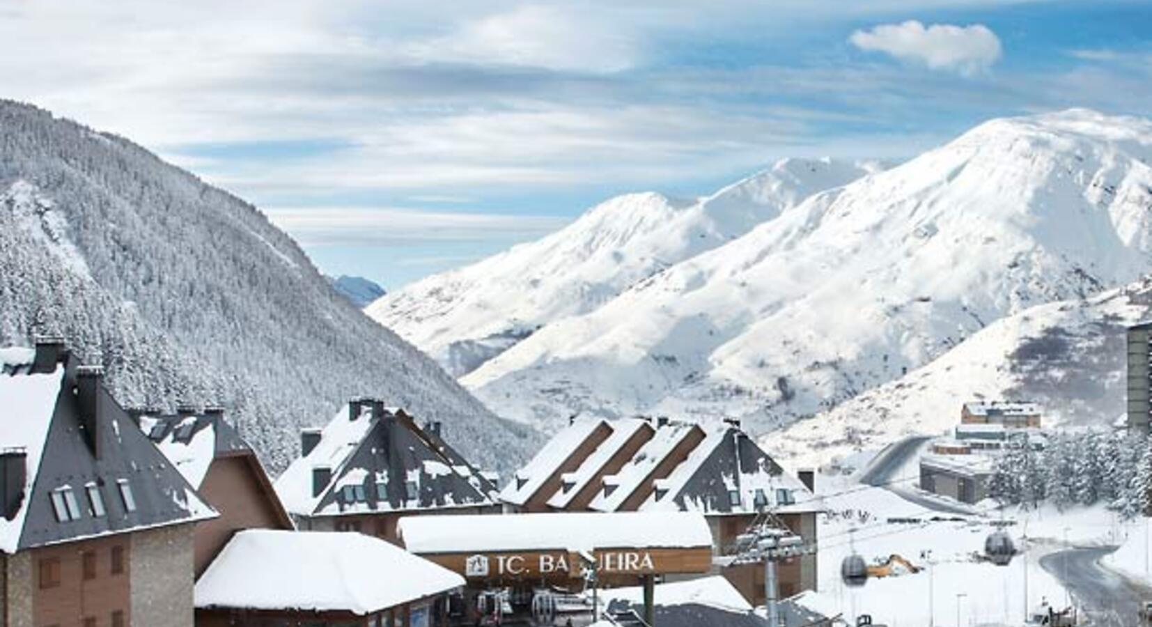 View from hotel of surrounding mountains