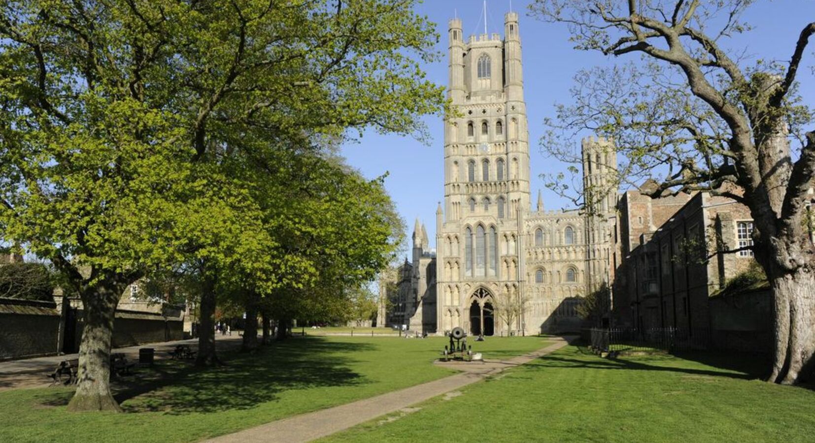 View towards cathedral