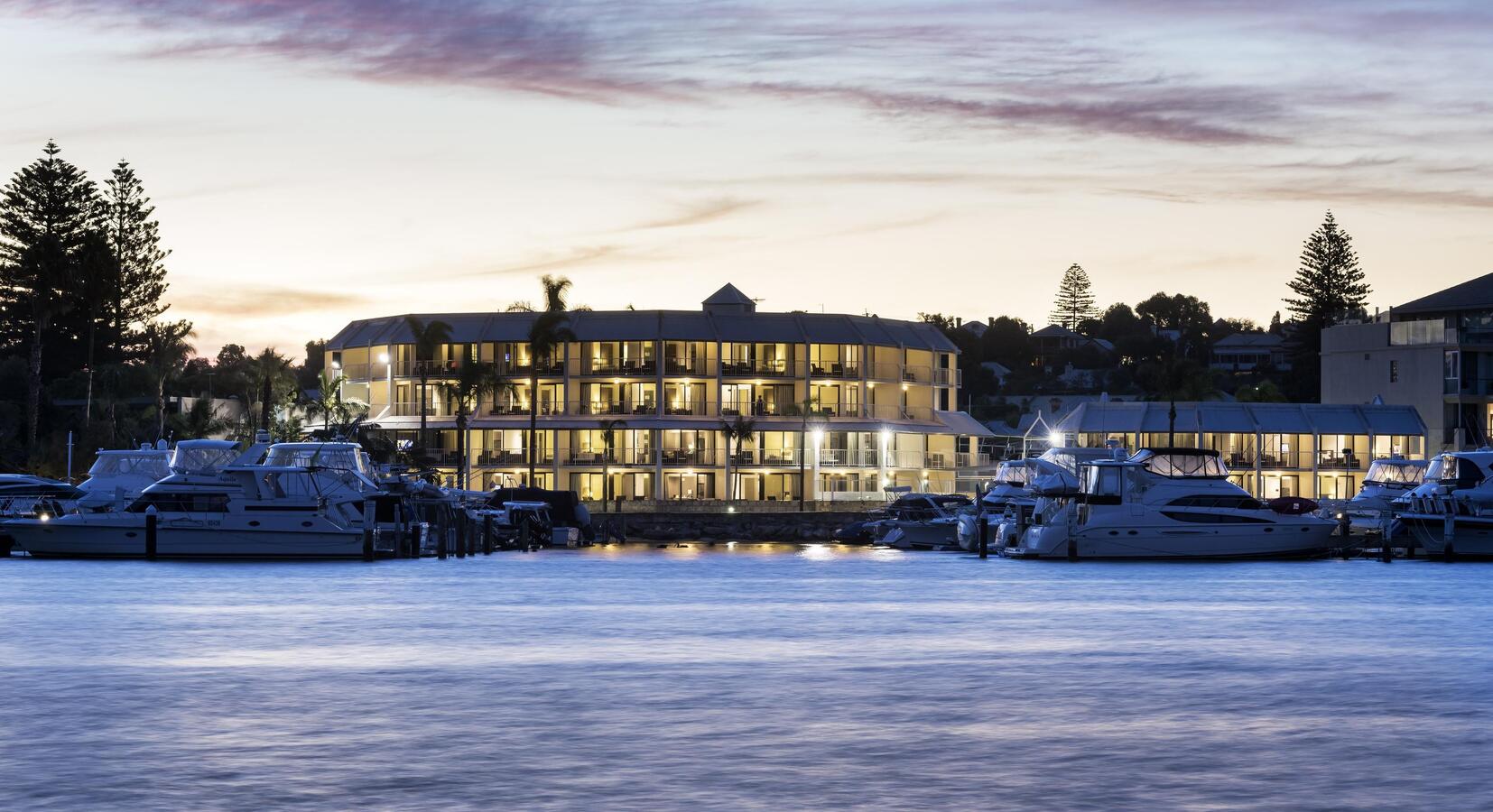 Hotel Exterior at Night 