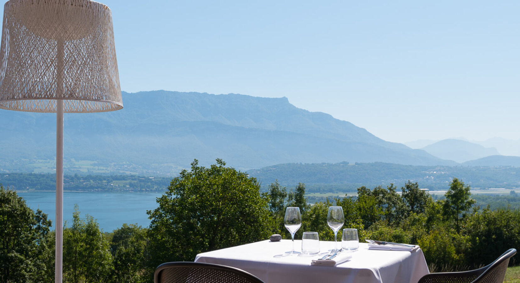 Outside dining with a view