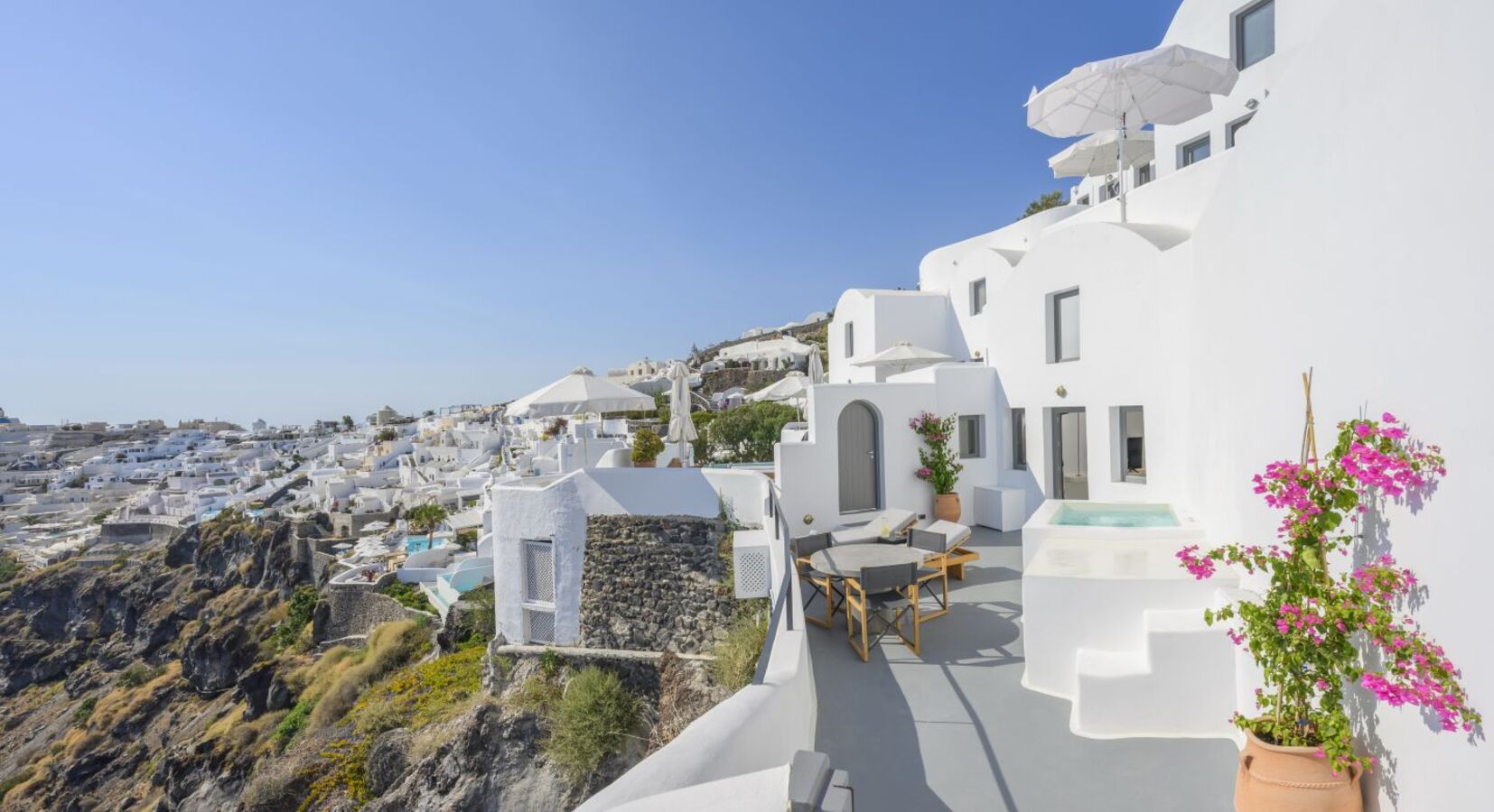 Private Terrace with Hot Tub