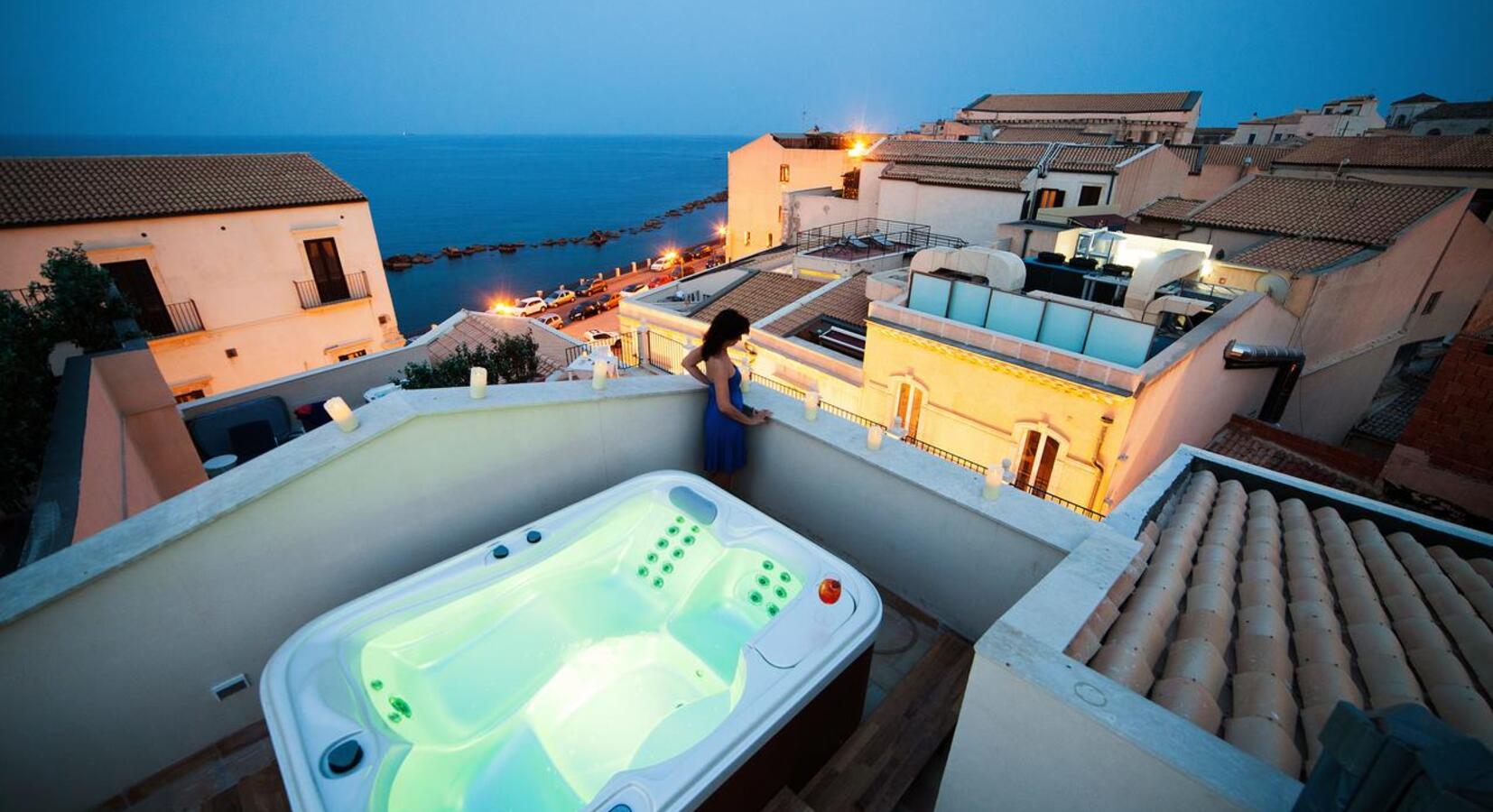 Private terrace and jacuzzi