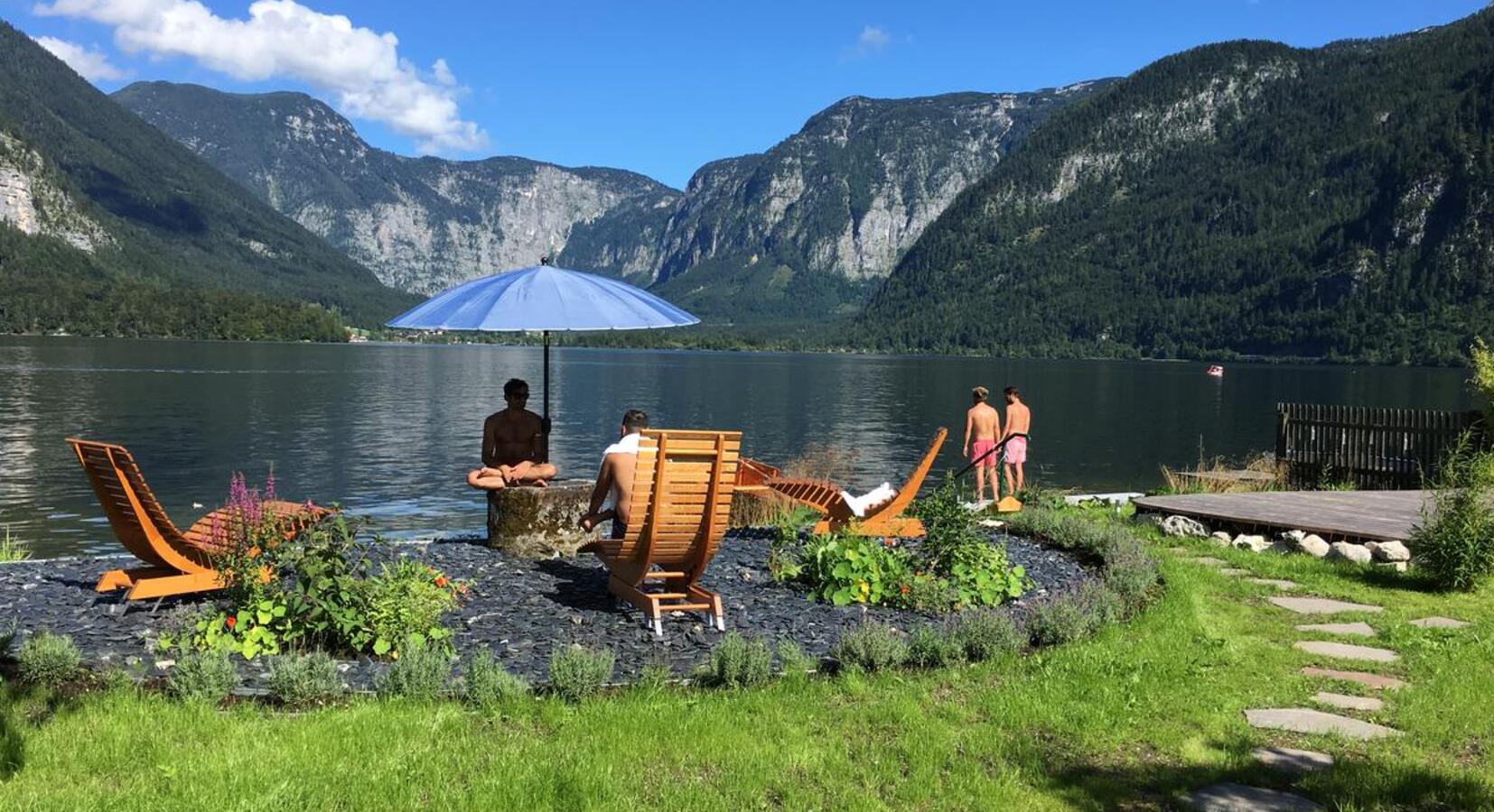 Lakeside loungers