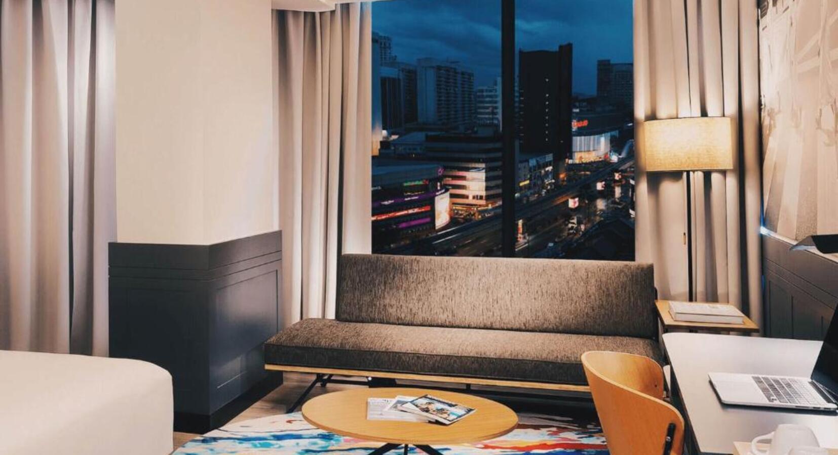 Sofa & City View