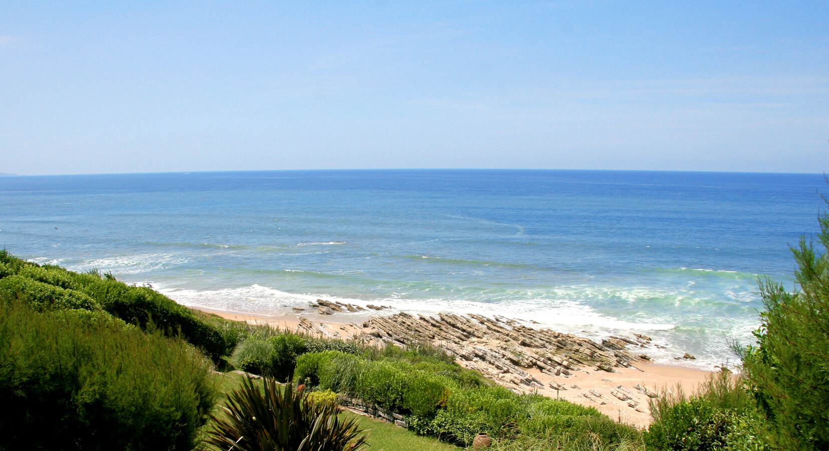 Garden and sea beyond