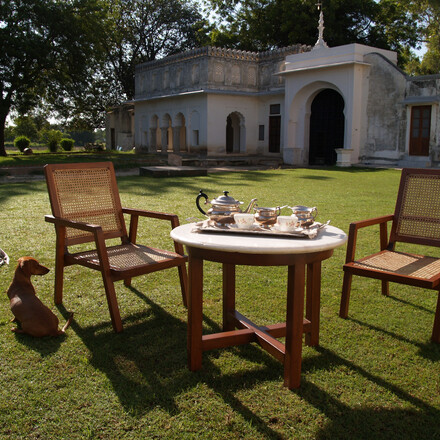 Dining in the garden