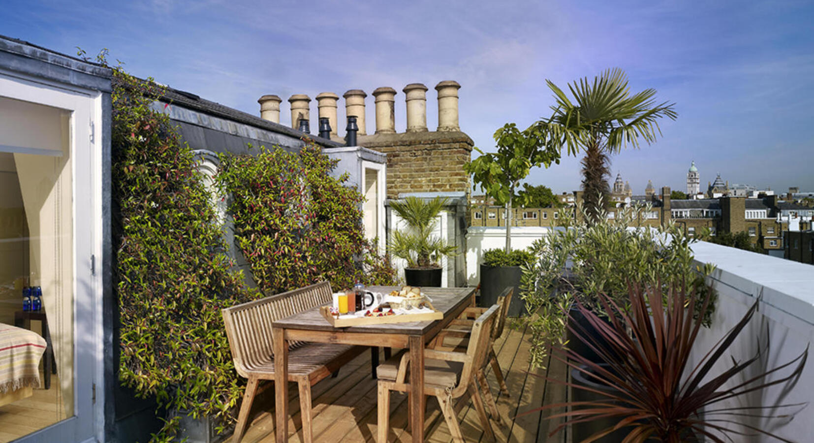 The Room at the top private roof terrace