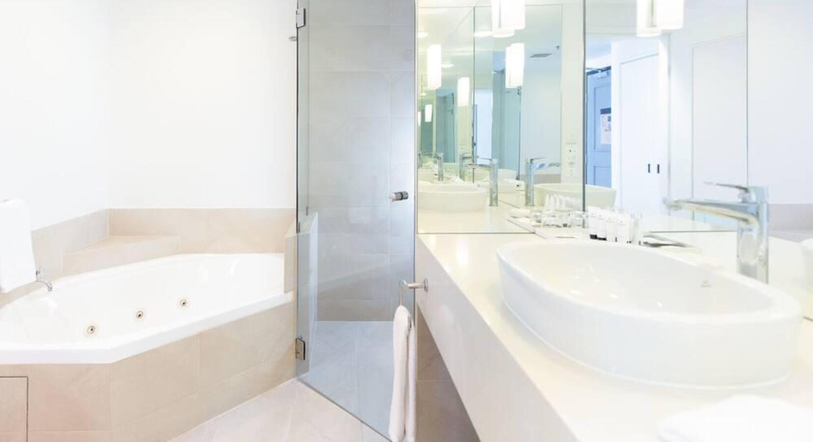 Bathroom with Whirlpool Tub & Shower