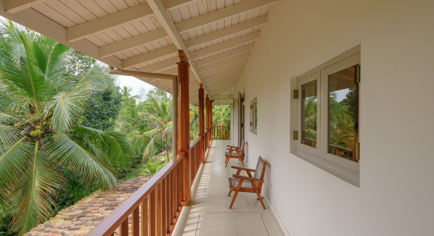 Balcony outside Bedrooms