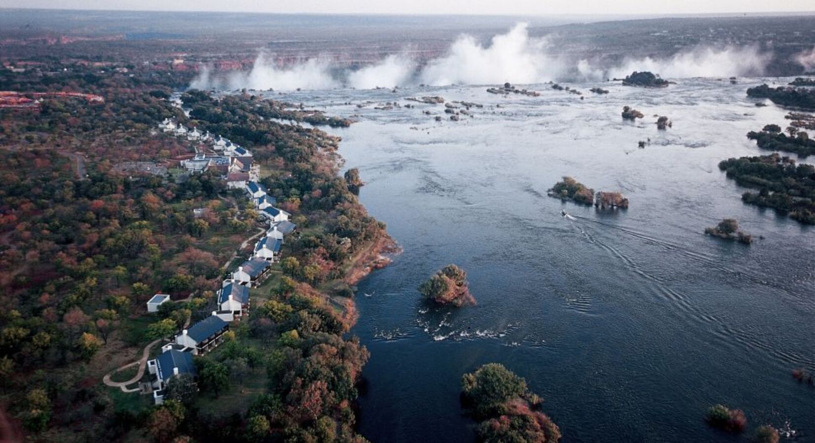 In close proximity to the Victoria Falls