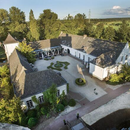 Aerial view of hotel