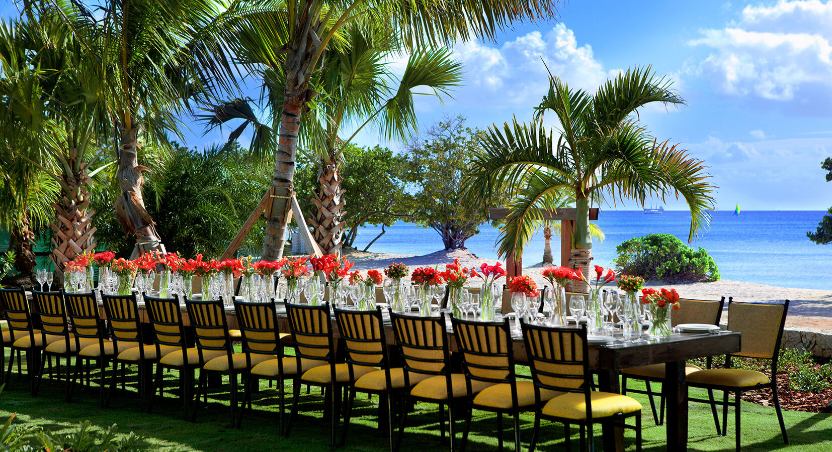 Beachfront dining