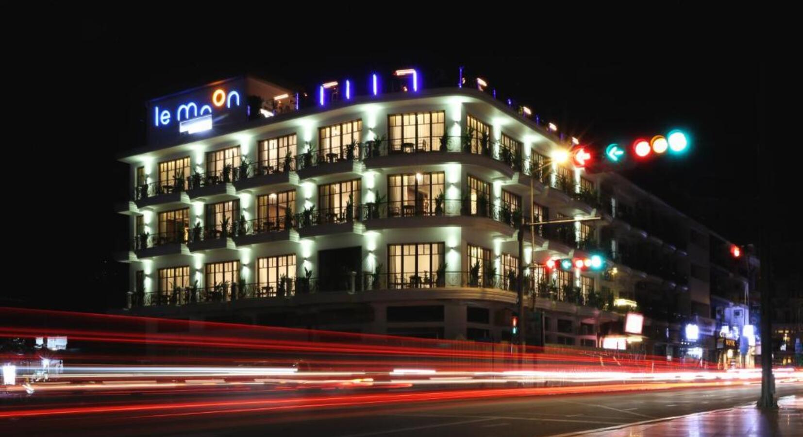 Hotel Exterior at Night