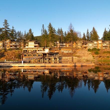 Lagoon view of resort