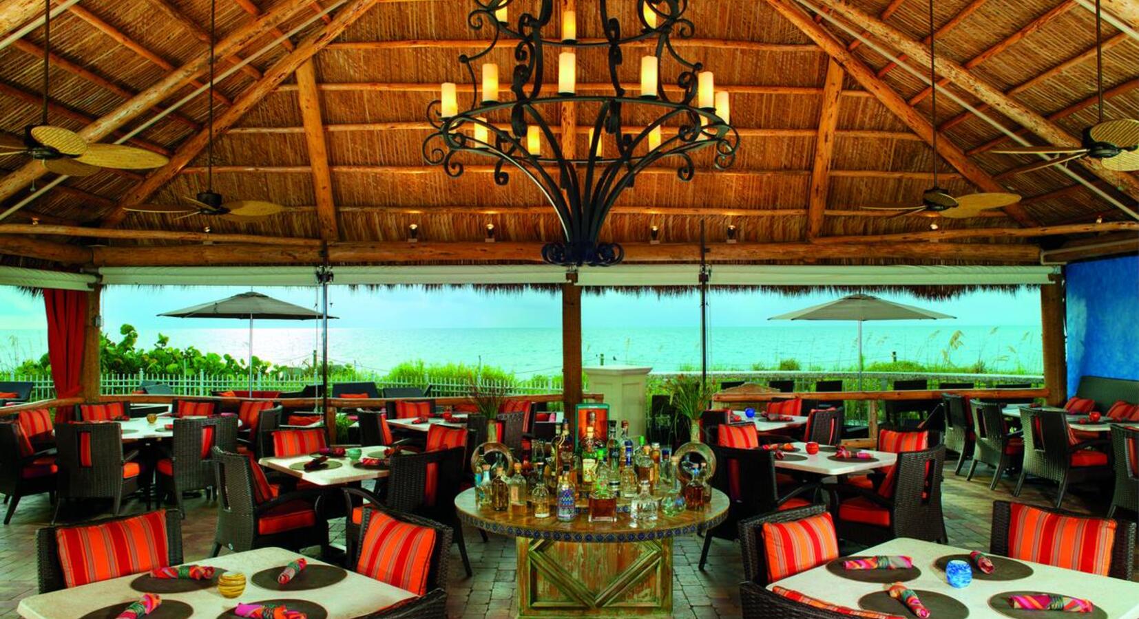 Dining room with ocean view