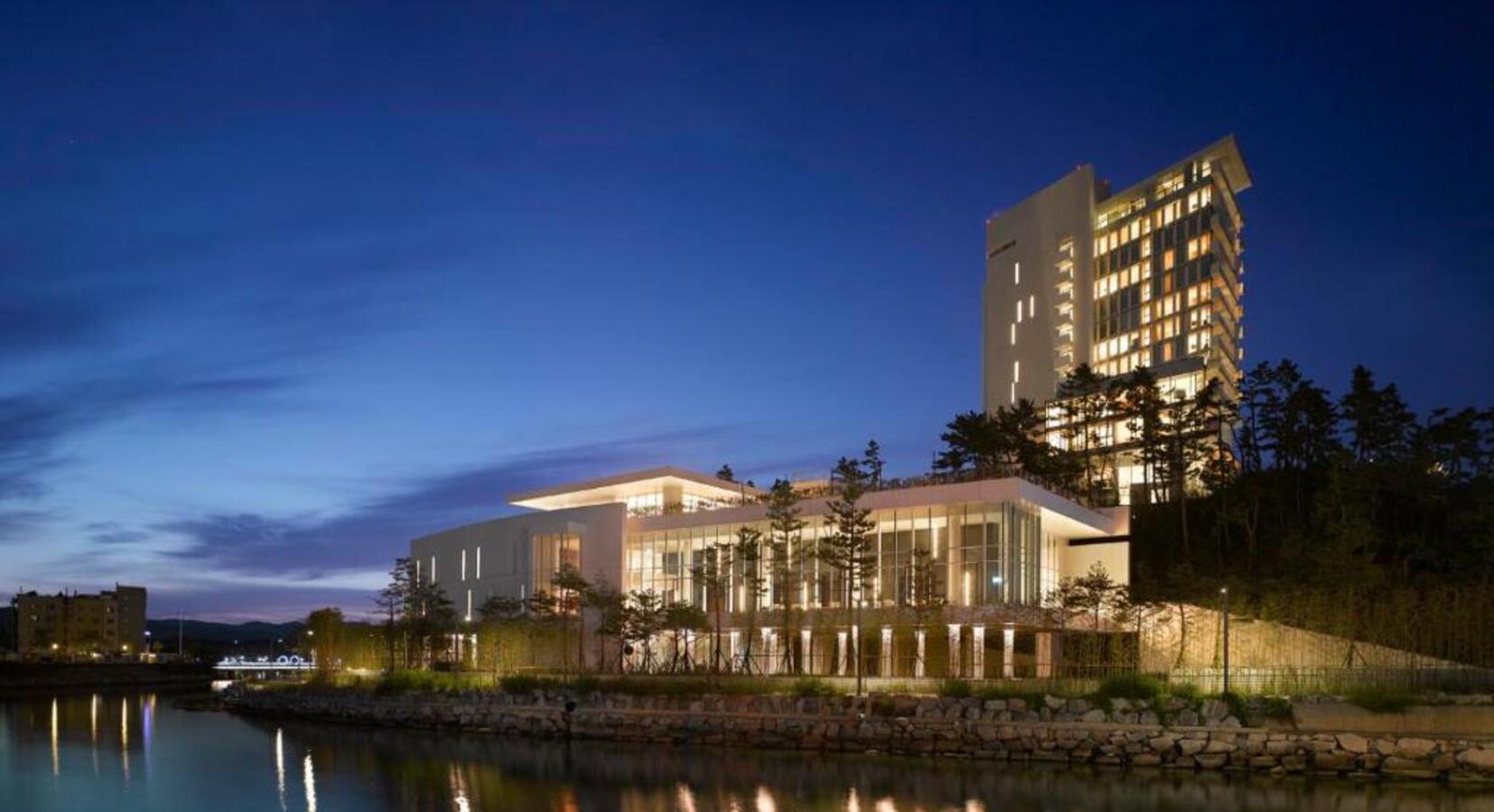 Hotel Exterior at Night