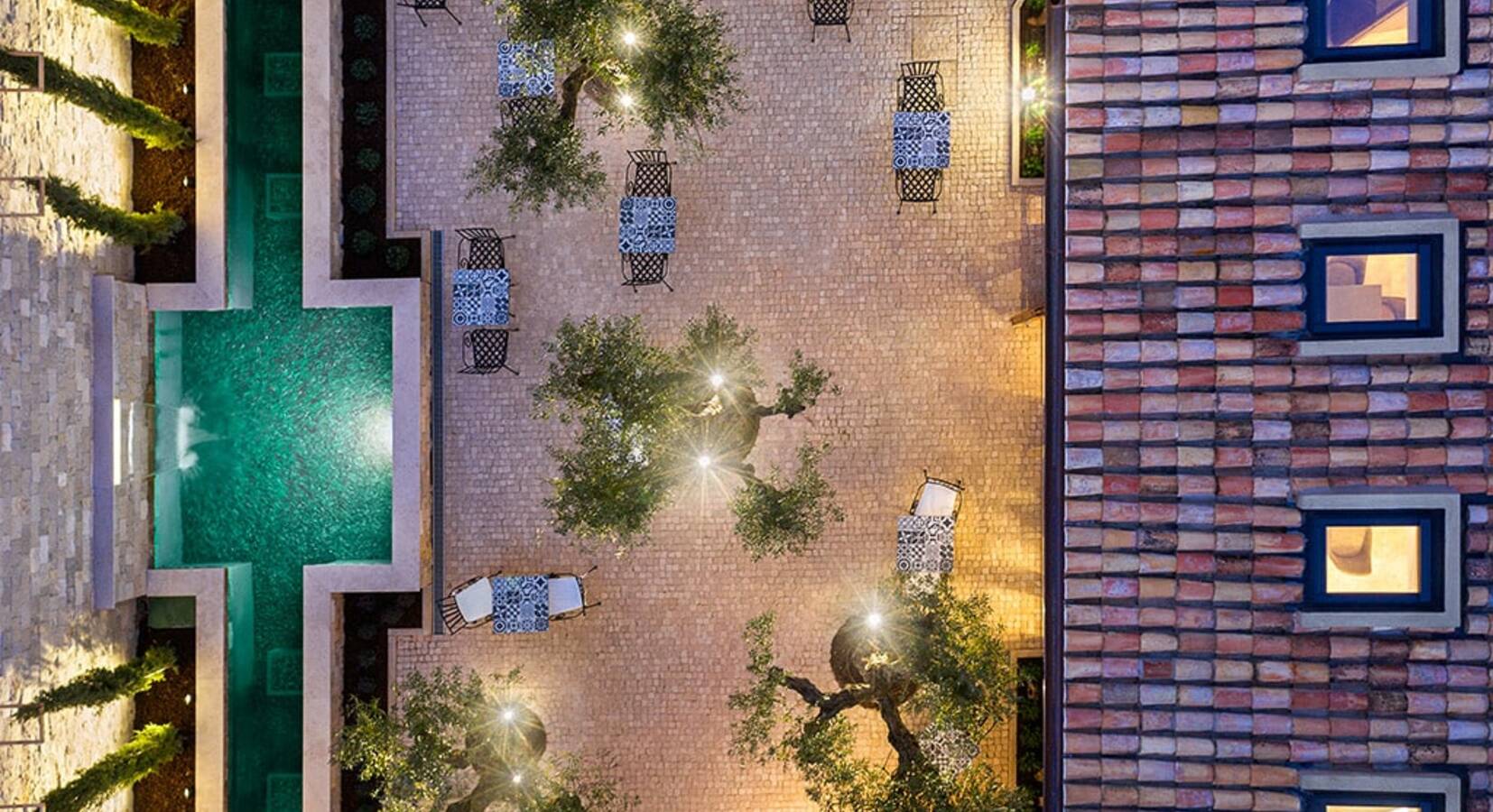 Courtyard Aerial View