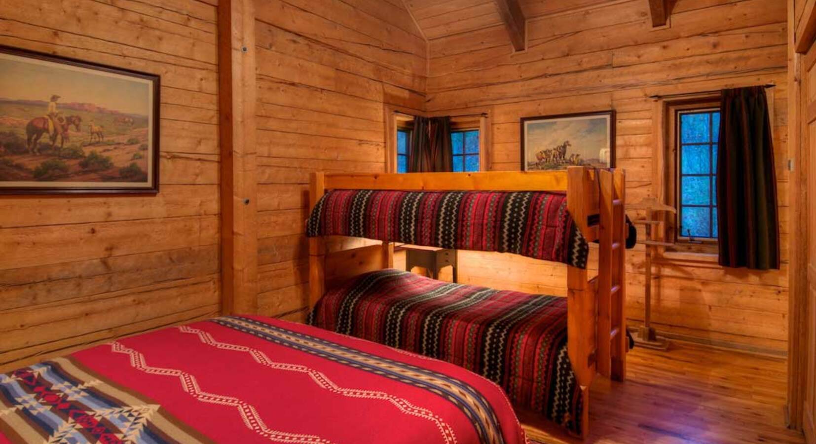 Inside a cabin