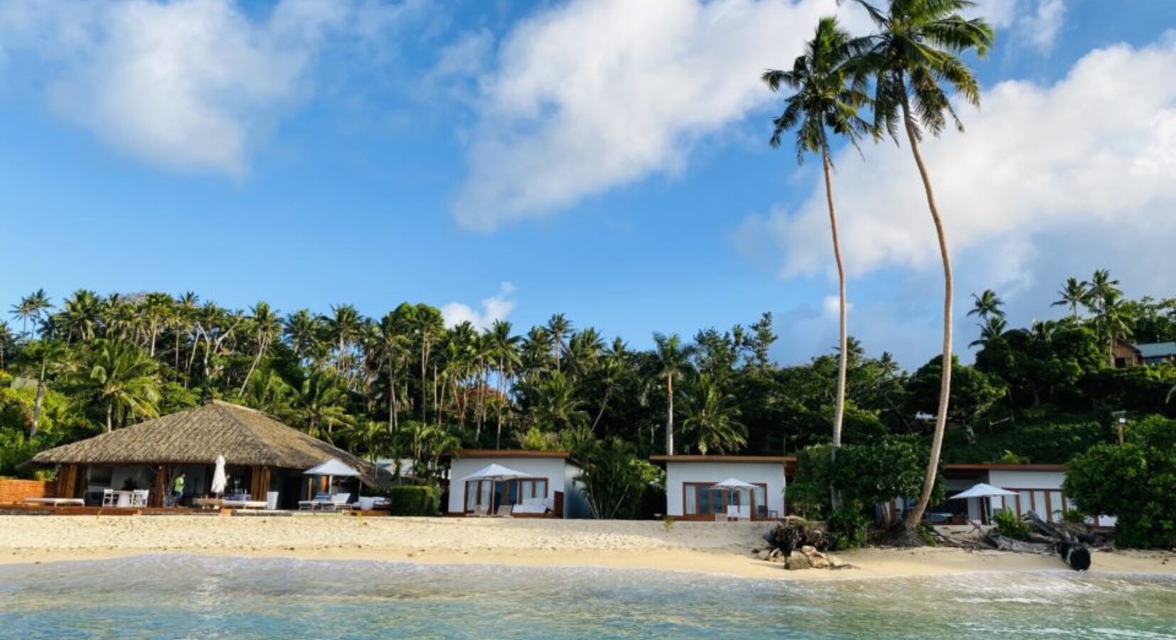 Villas seen from the beach