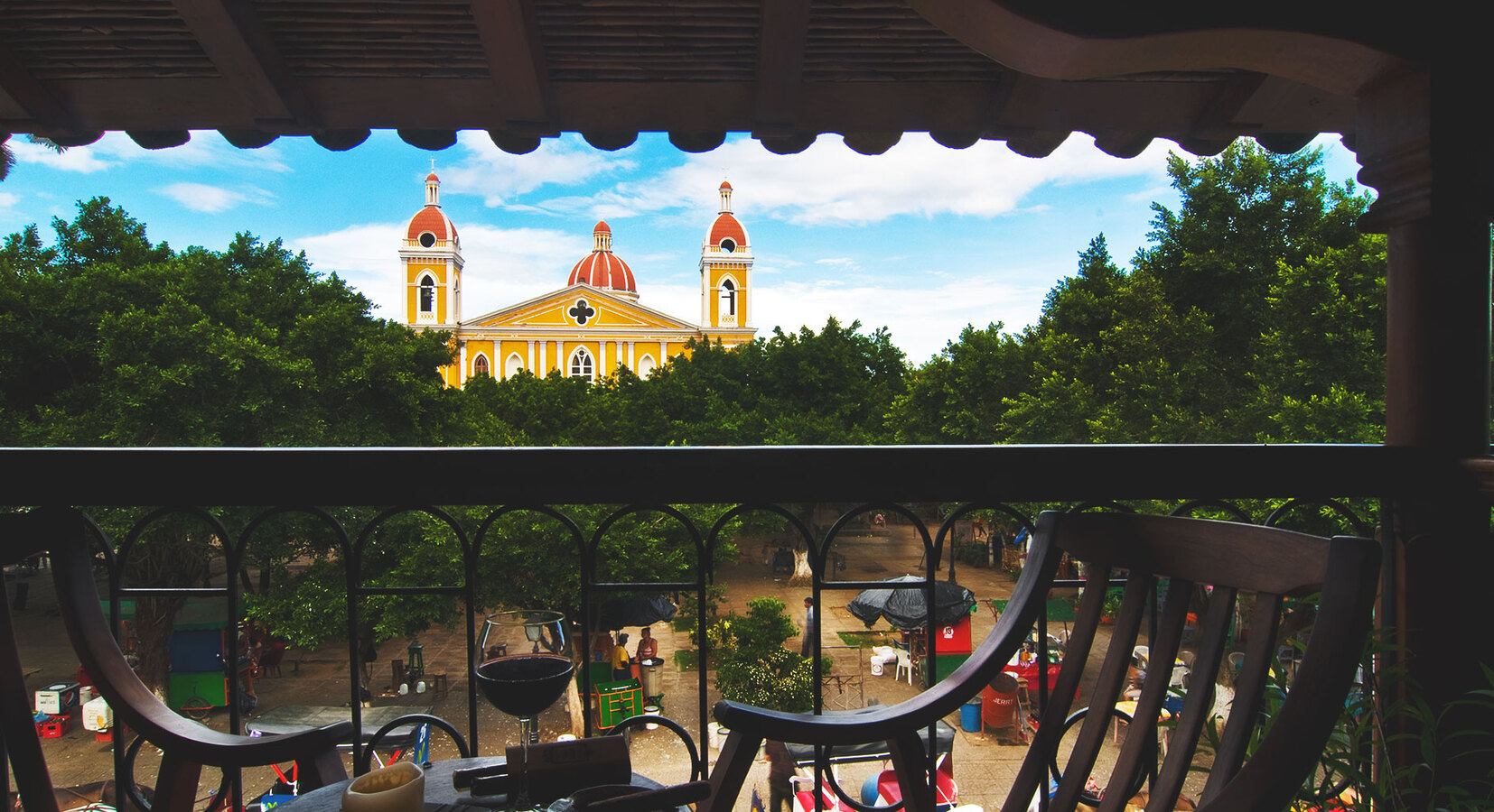 Balcony and view