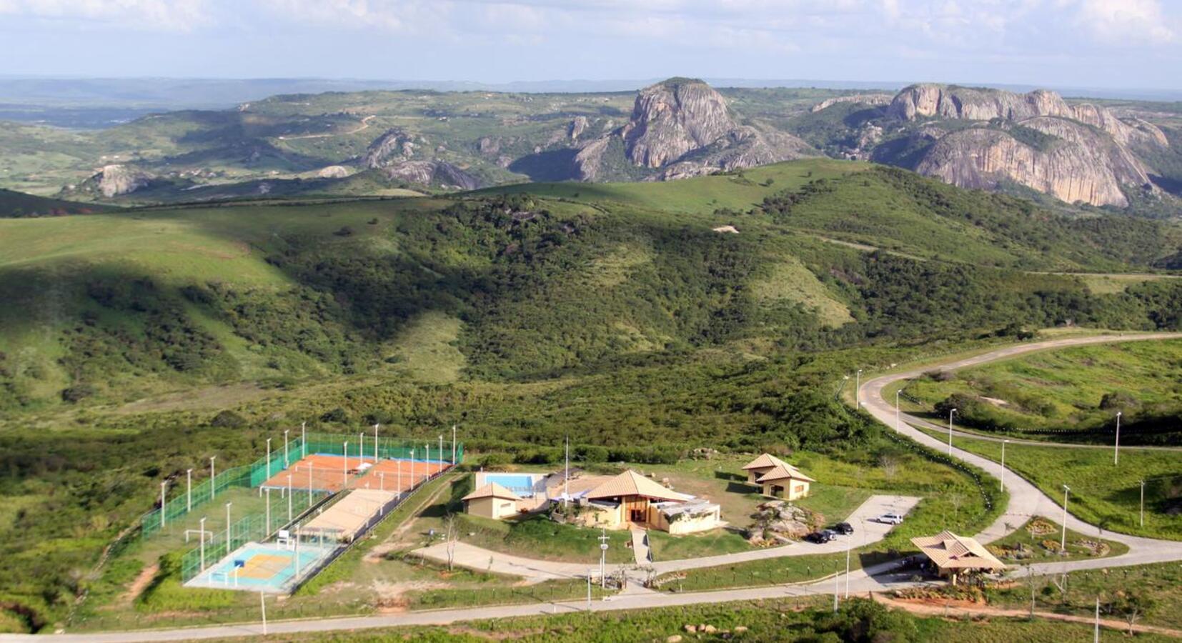 Aerial view of pousada