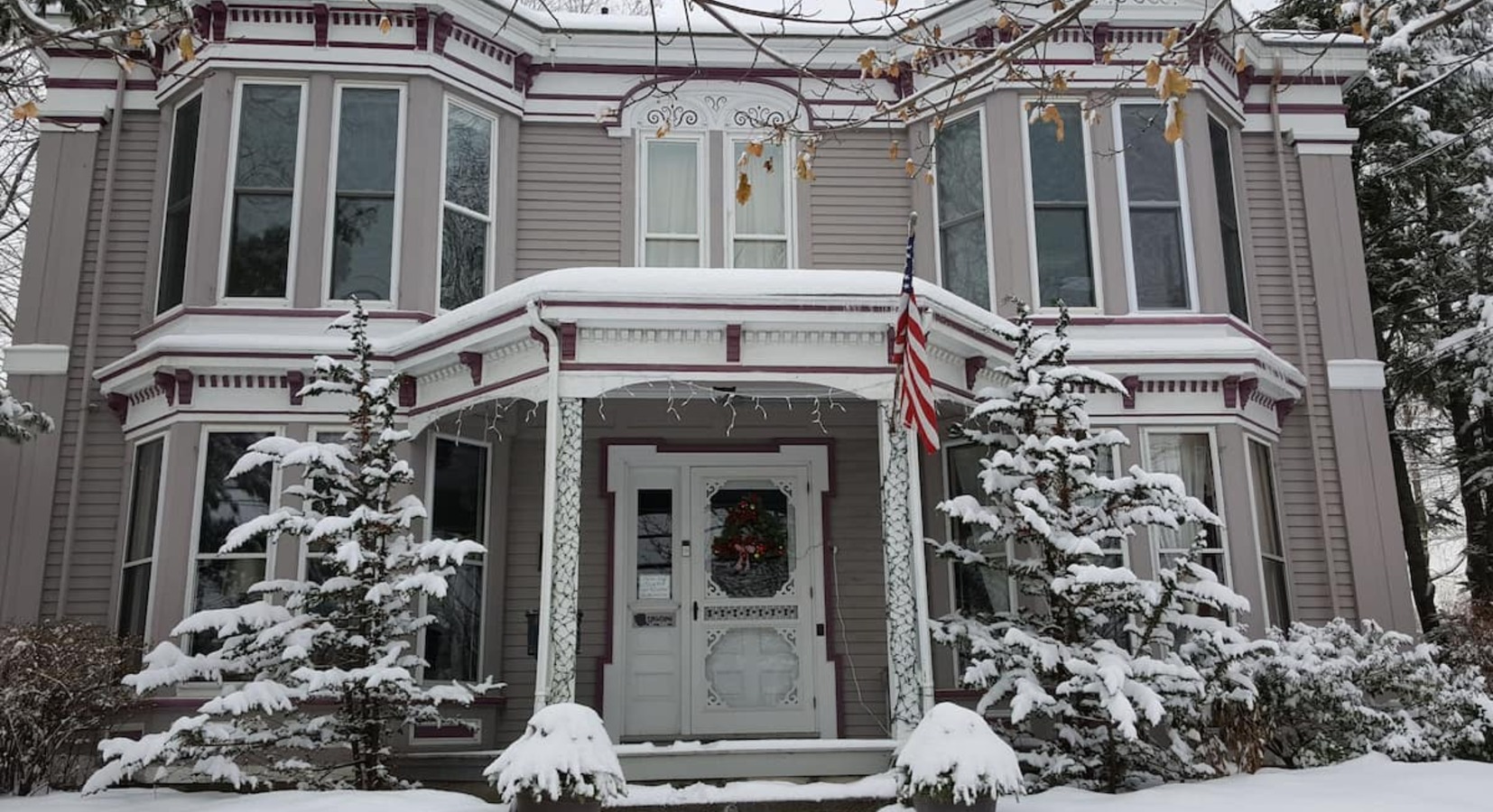 Exterior in the snow