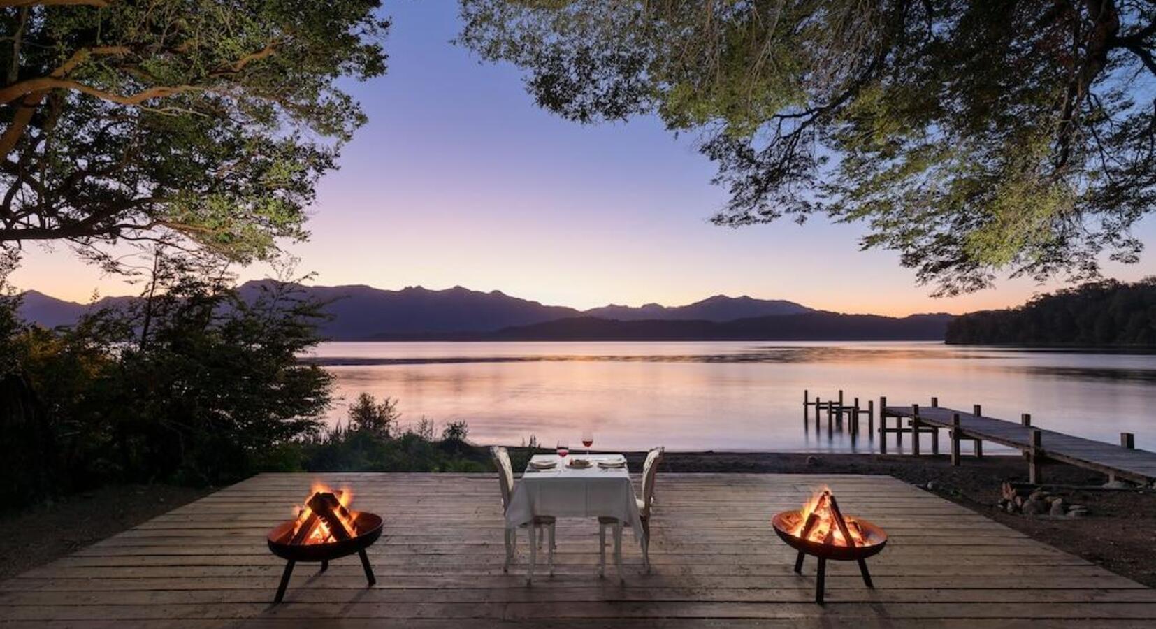 Romantic Lakeside dining