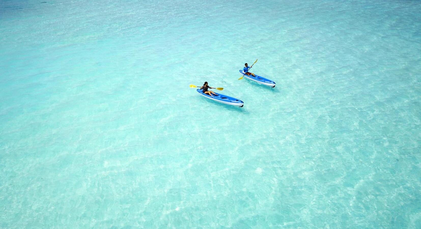 Kayaking on the lagoon 