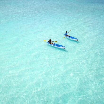 Kayaking on the lagoon 