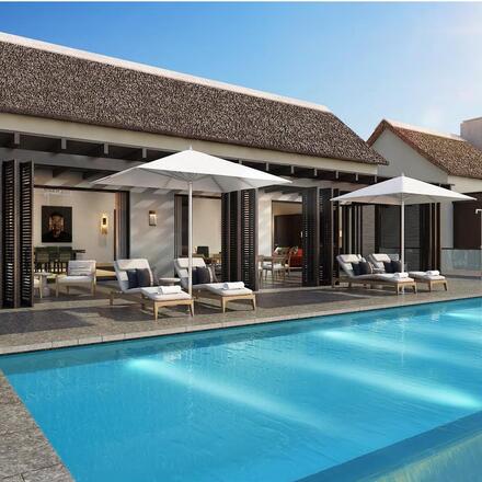 Poolside villas