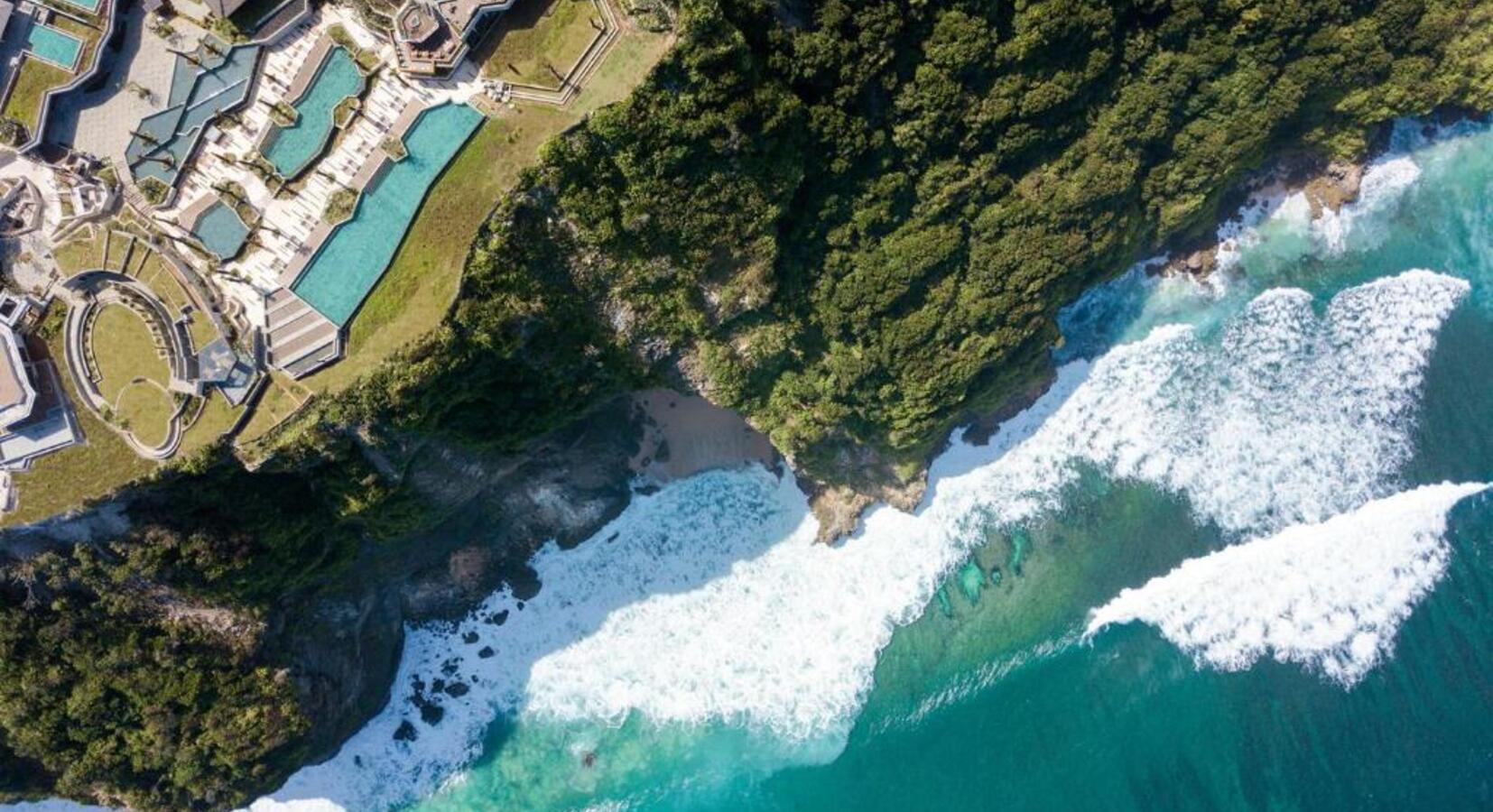 Aerial View of Clifftops