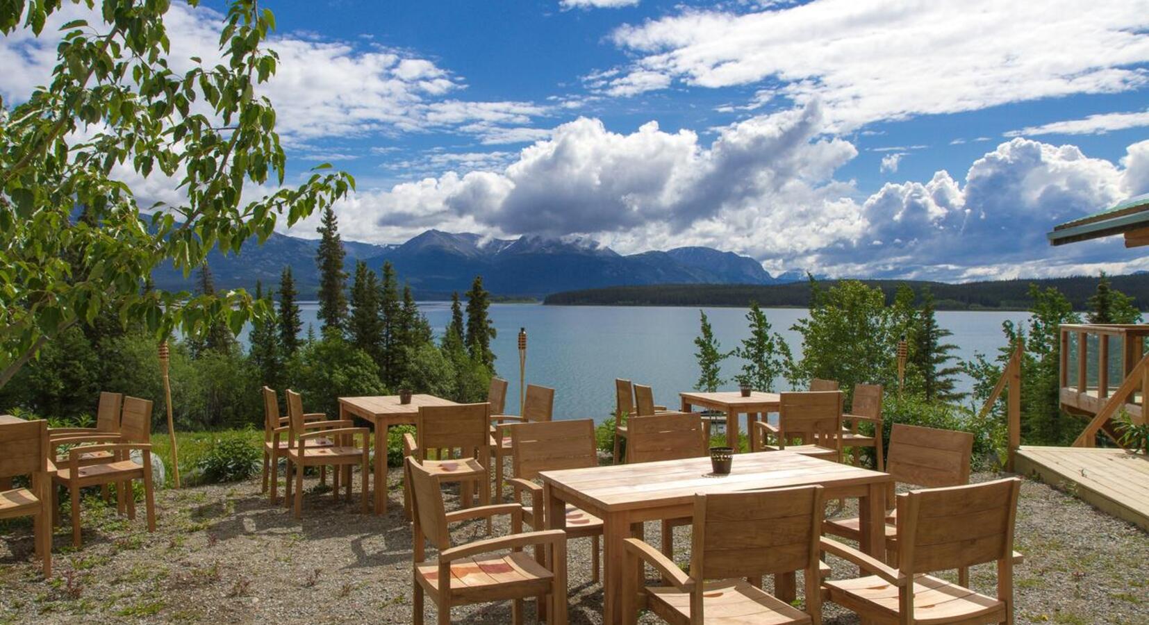 Lakeside picnic area