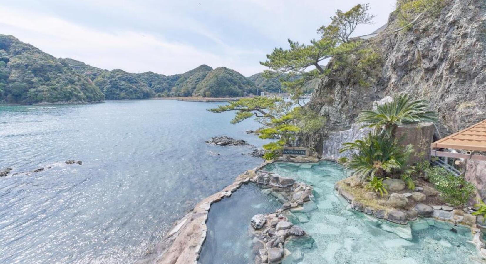 View from the hot spring baths