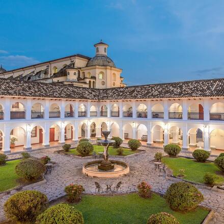 Hotel interior patio