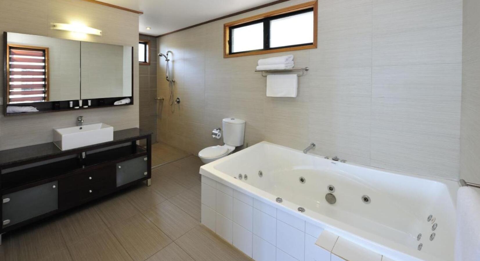 Bathroom with jetted tub