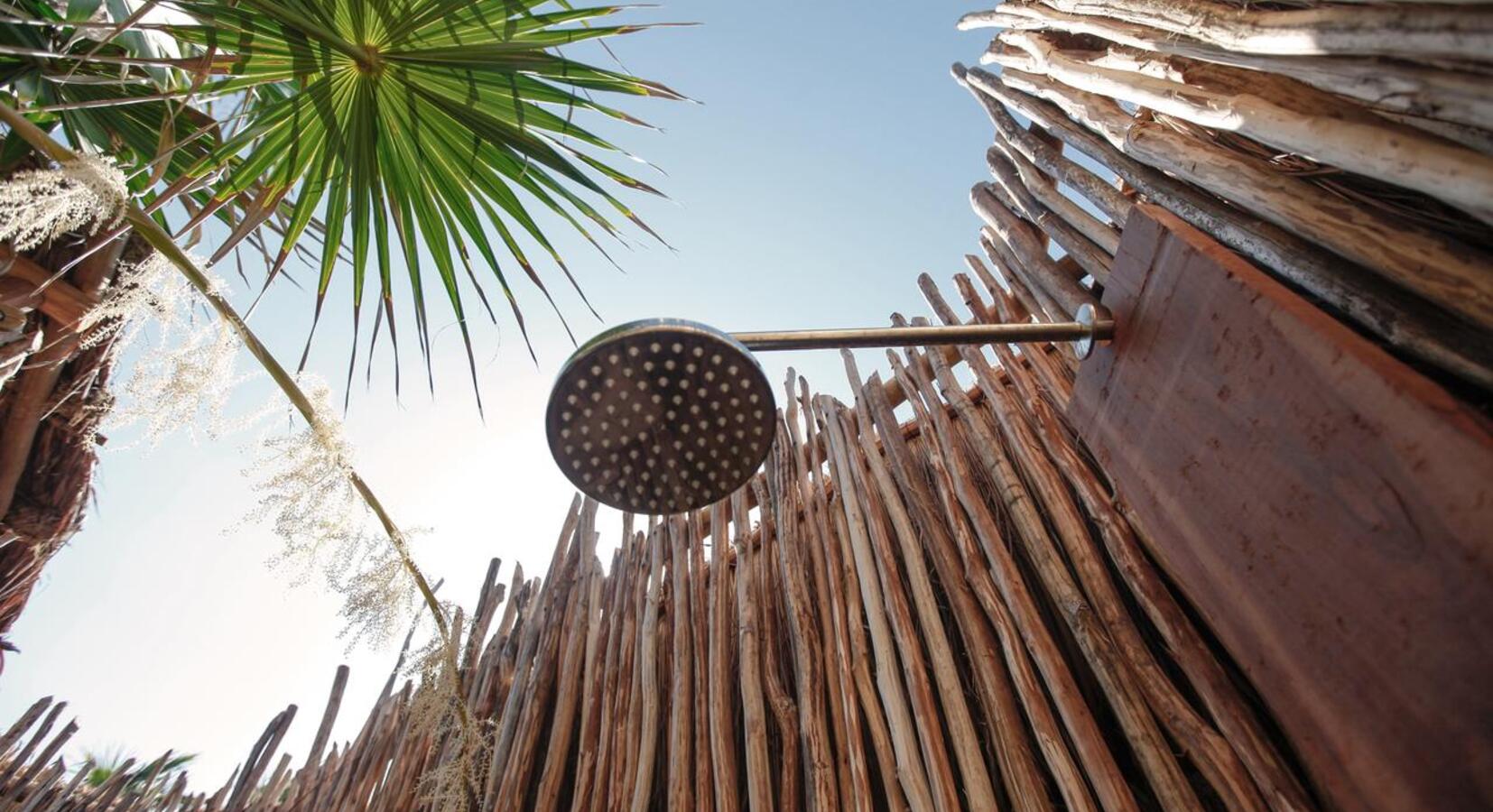 Outdoor rain shower