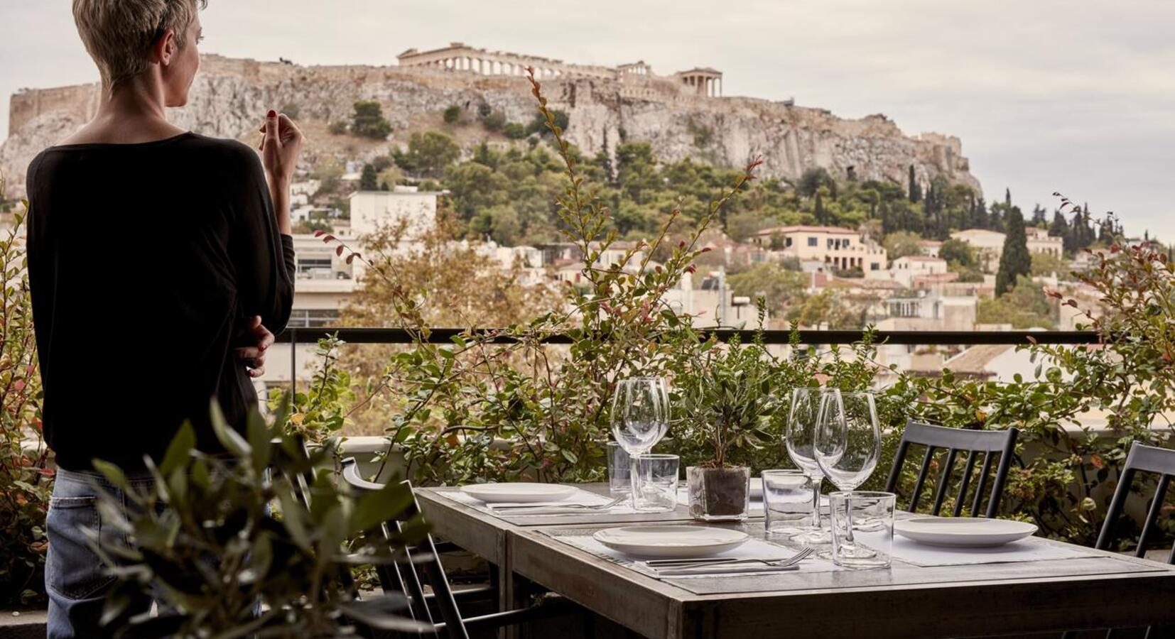 Hotel roof terrace 