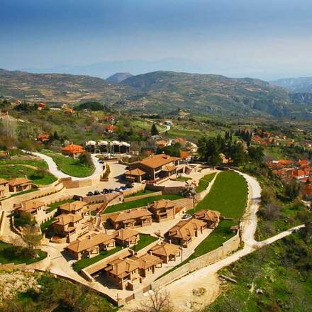 Aerial view of hotel