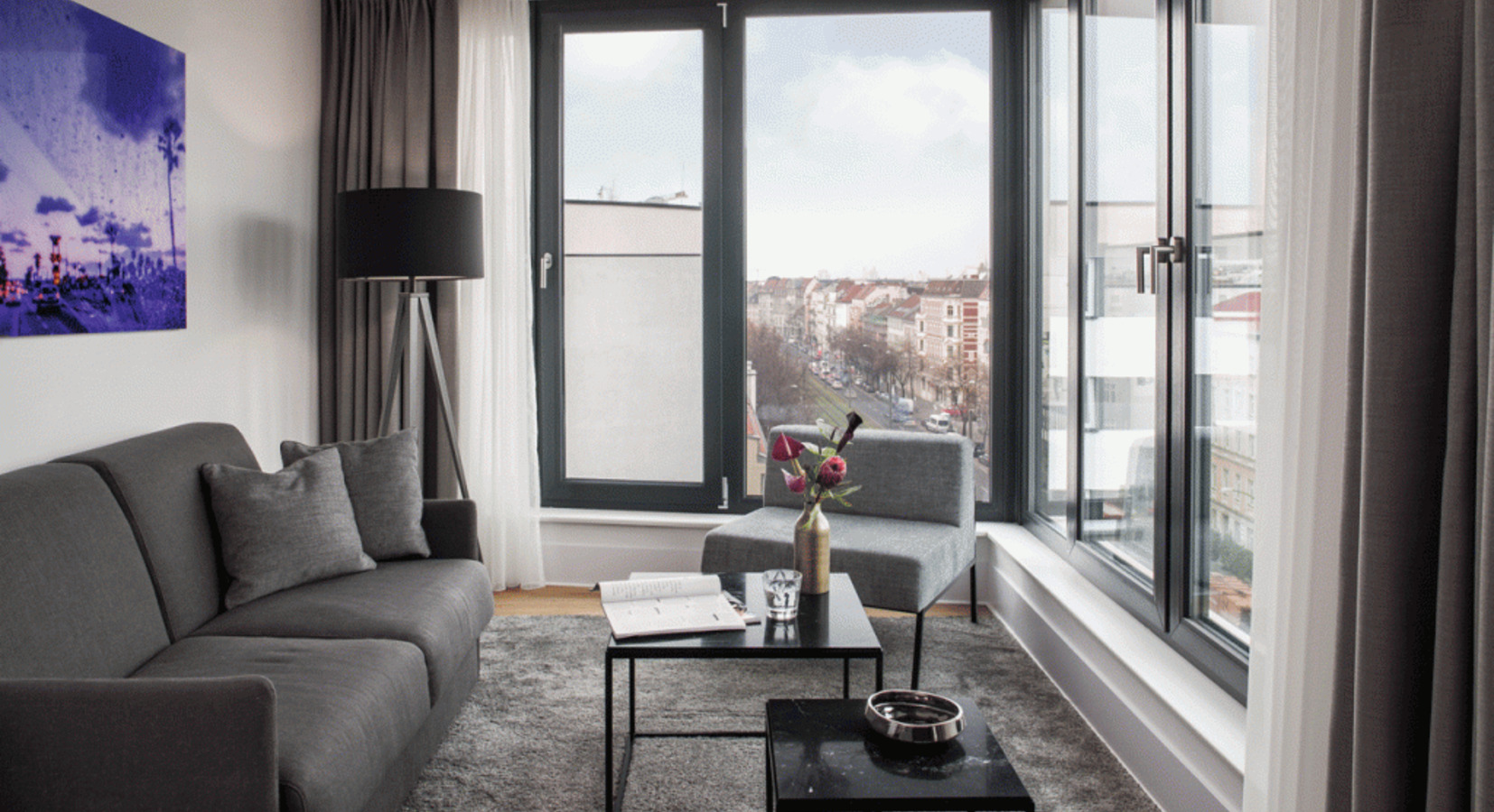 Apartment sitting room