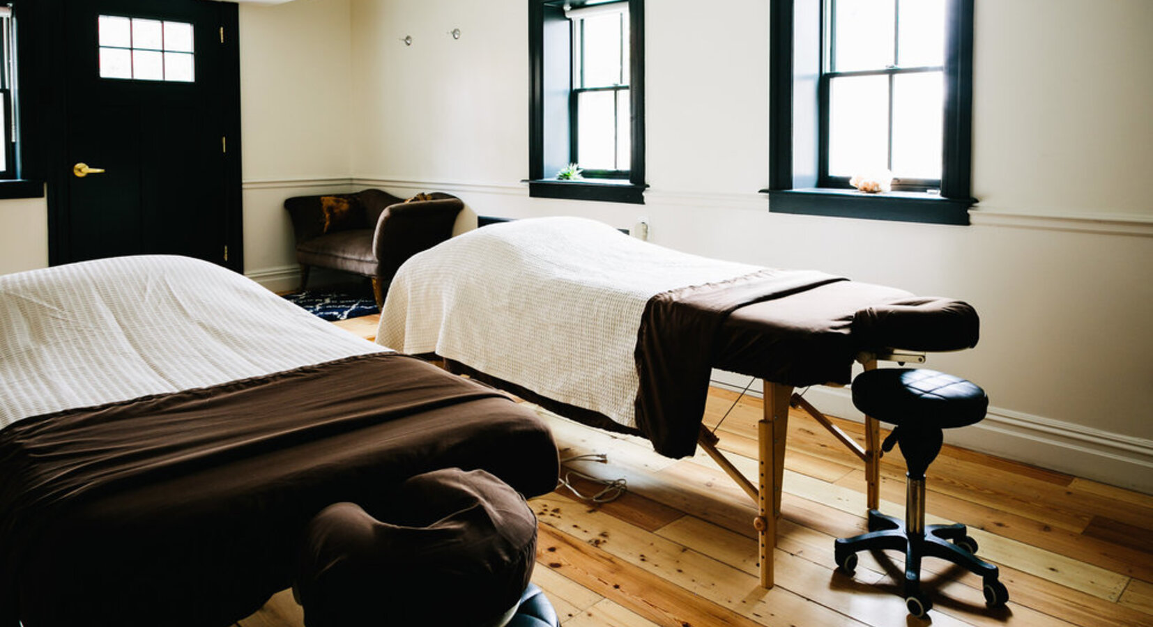 The Massage Therapy Room, with Couples Tables