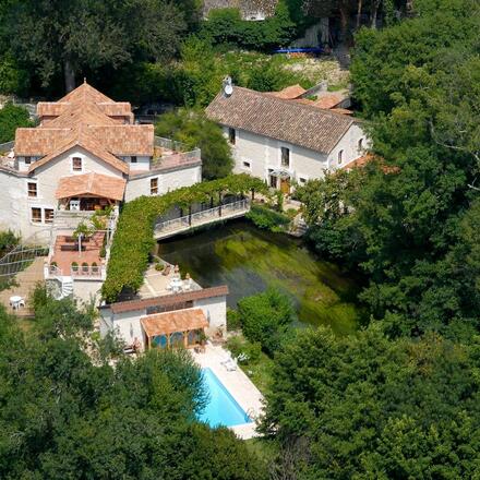 Aerial view of hotel