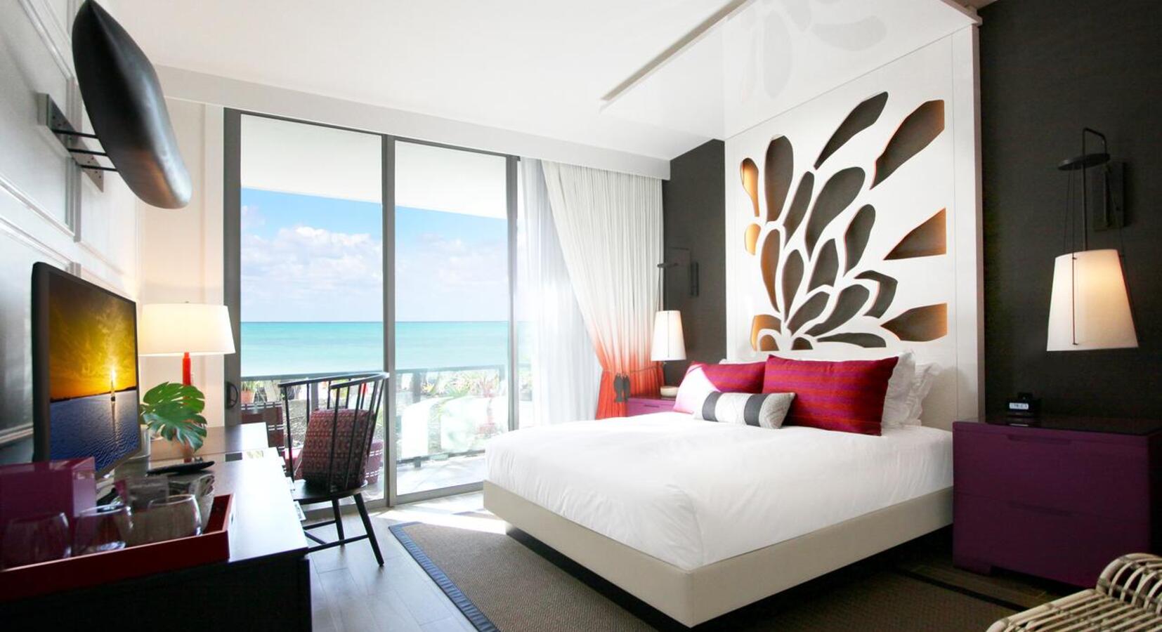 Beach view bedroom