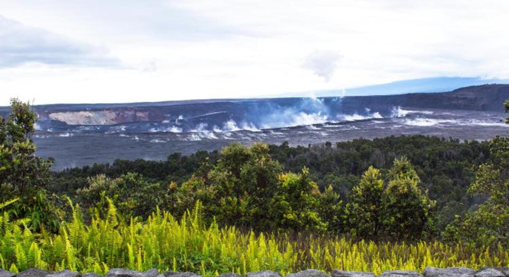 View of crater