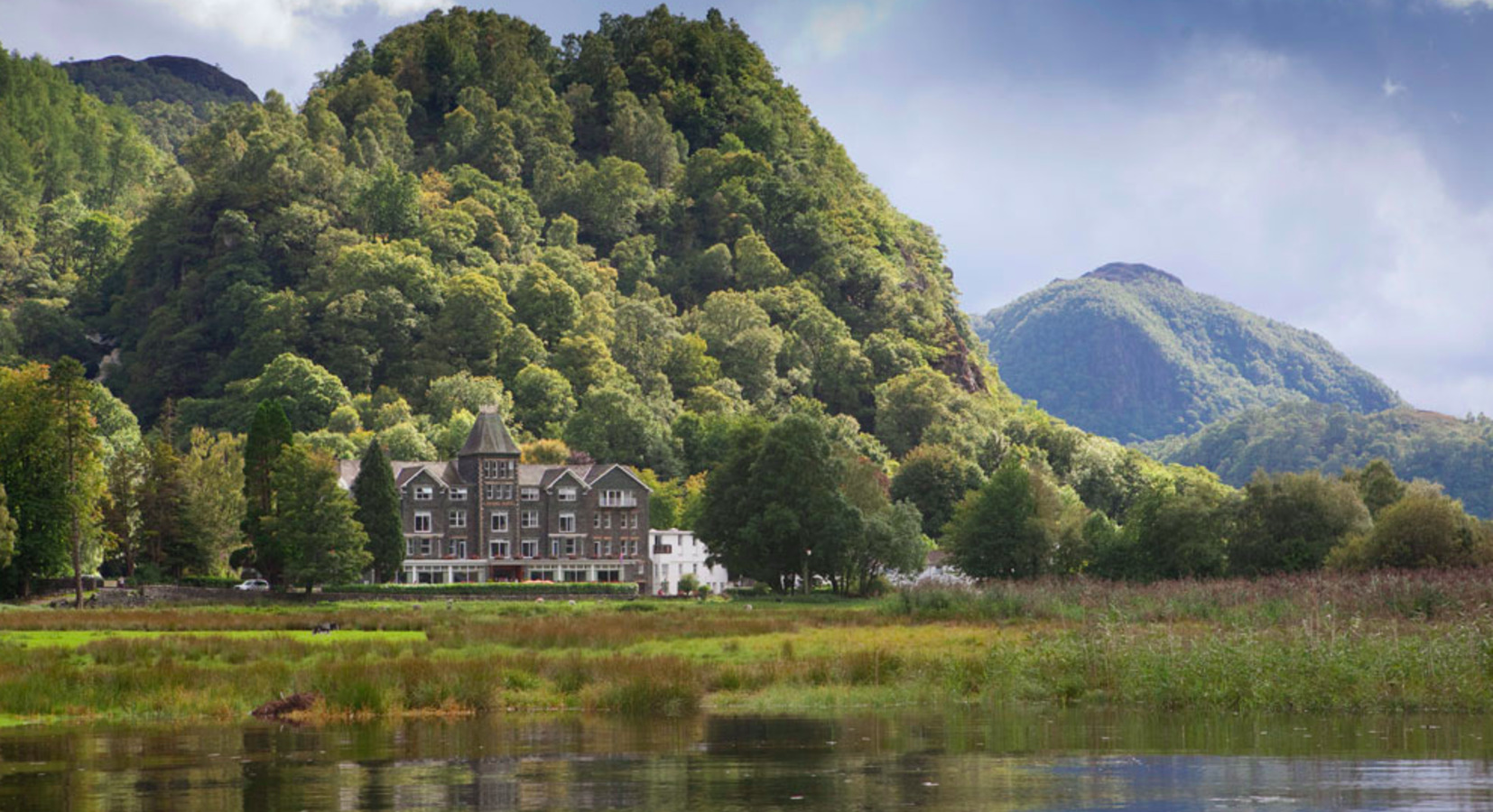 Lodore Falls Hotel from Derwentwater